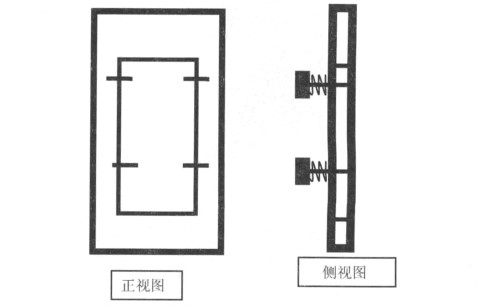 图 1 无爆轰波时风门状态